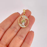 Pendant San Judas 4.4g / 1 1/4 in Three Golds 18K