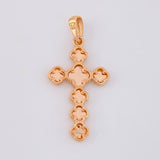 Dije Trebol Diamantado 2.65g / 1 1/2 in Oro Rosa 18K