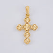 Dije Trebol Diamantado 2.45g / 1 1/4 in Oro Amarillo 18K