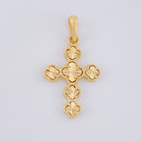 Dije Trebol Diamantado 2.45g / 1 1/4 in Oro Amarillo 18K