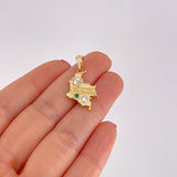 Dije Mapa Colombia 2.3g / 1 in Dos Oros Amarillo Blanco 18K
