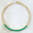 Bracelet Tennis 6.15gr / 19.5cm / 3.5mm Emeralds 2 Qts Yellow Gold 18K (Jewel) *