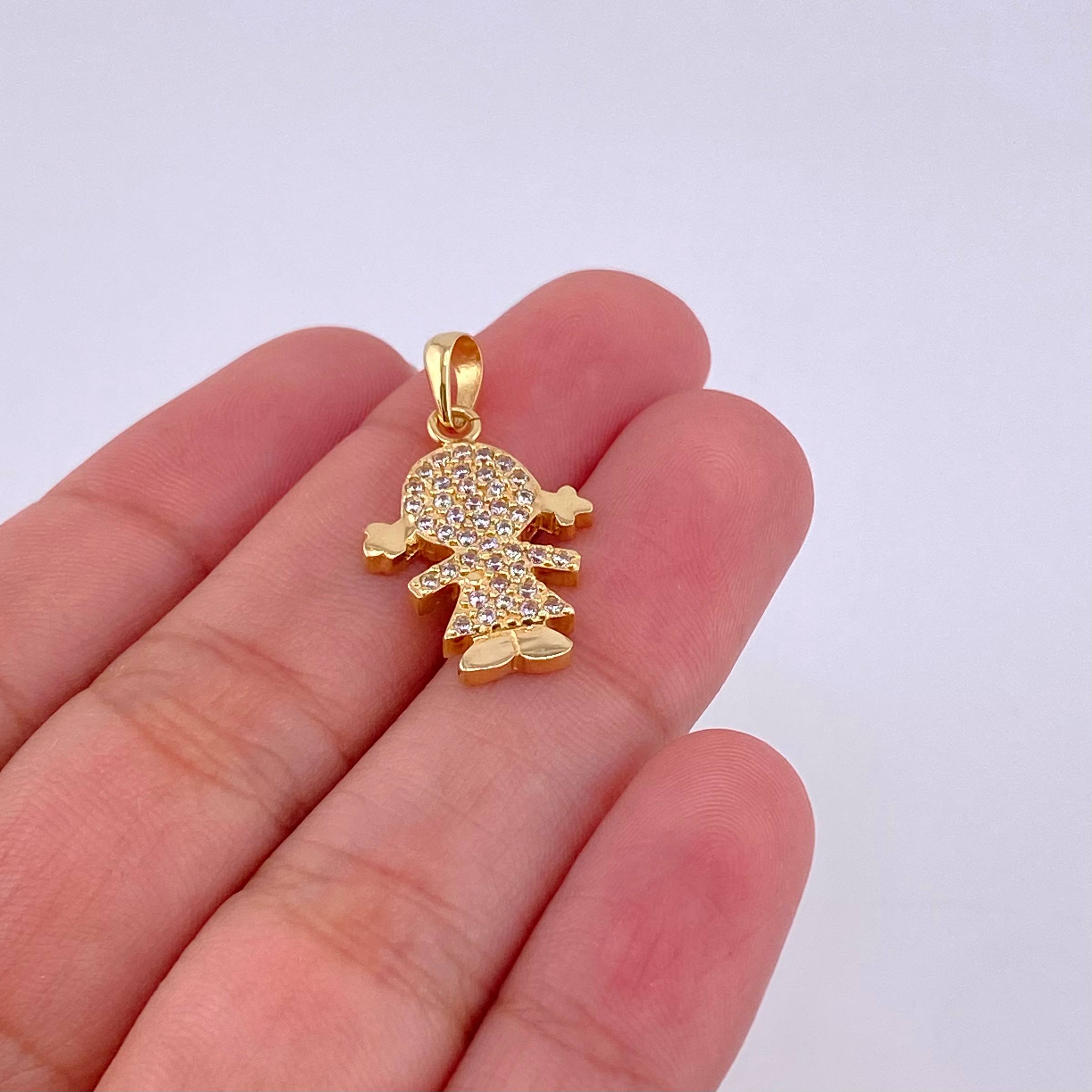 Dije Niña 2.25g / 1 in Oro Amarillo 18K