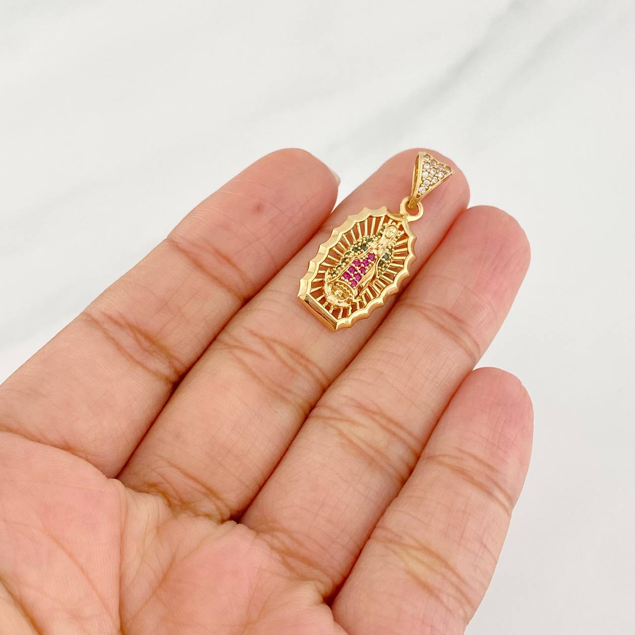 Dije Virgen de Guadalupe 3.05g / 1 1/4 in Oro Amarillo 18K