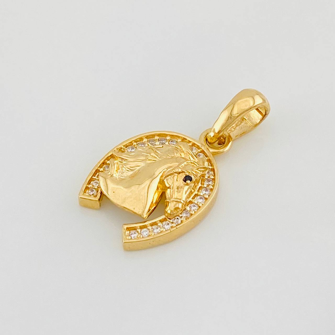 Dije Herradura Caballo 2.45g / 3/4 in Oro Amarillo 18K