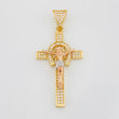 Dije Cruz Cristo 4.45g / 1 1/2 in Tres Oros 18K