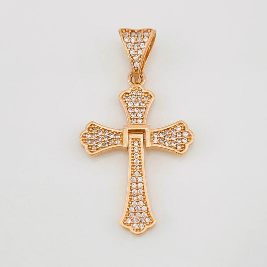 Dije Cruz Articulada 3.65g / 1 1/2 in Oro Rosa 18K