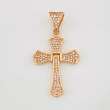Dije Cruz Articulada 3.65g / 1 1/2 in Oro Rosa 18K