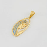 Dije Virgen Maria 2.85g / 1 1/4 in Oro Amarillo 18K