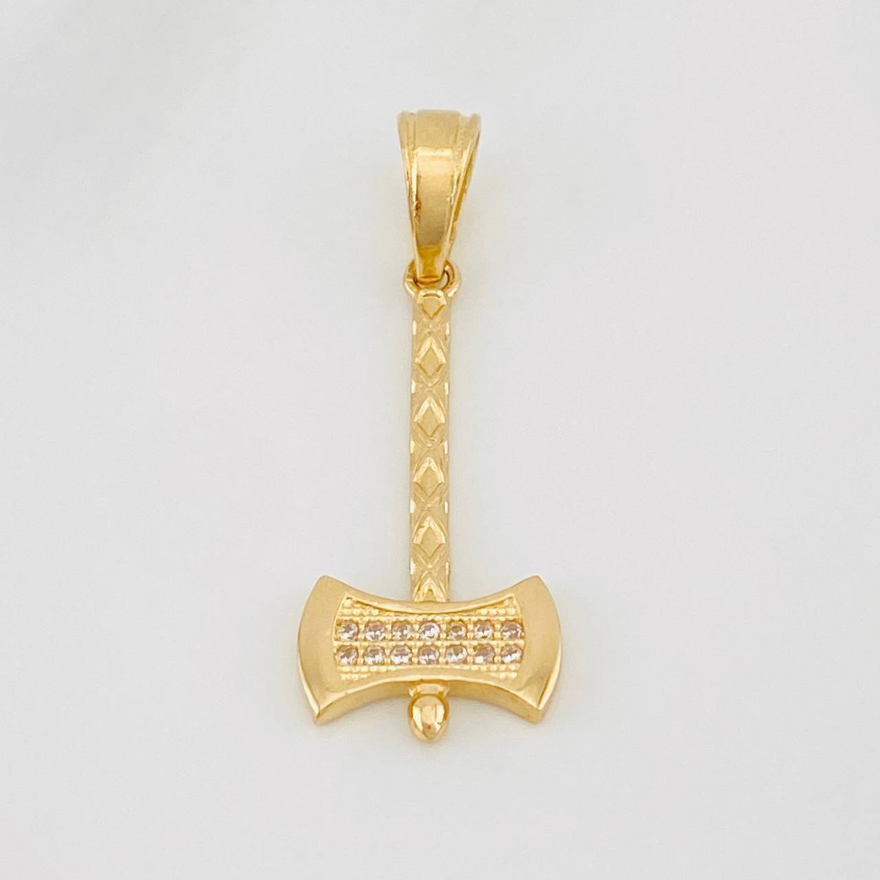 Dije Hacha 1.65g / 1 1/4 in Oro Amarillo 18K