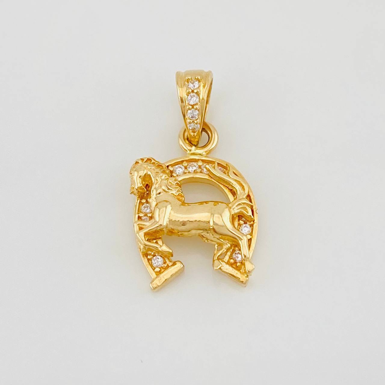 Dije Herradura Caballo 1.8g / 3/4 in Oro Amarillo 18K