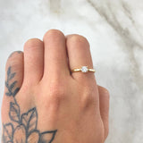 Smooth Solitaire Ring 1.55gr / Size 6 / 18K Gold *