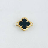 Herraje Trebol Negro 1.1gr / 1/2 in / Oro Amarillo Nac.Esp. 18K *