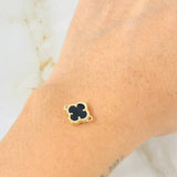 Herraje Trebol Negro 1.15gr / 1/2 in / Oro Amarillo Nac.Esp. 18K *