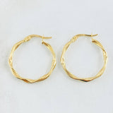 Hoop Earrings Mai 1.55gr / 1in / 18K Gold +0$