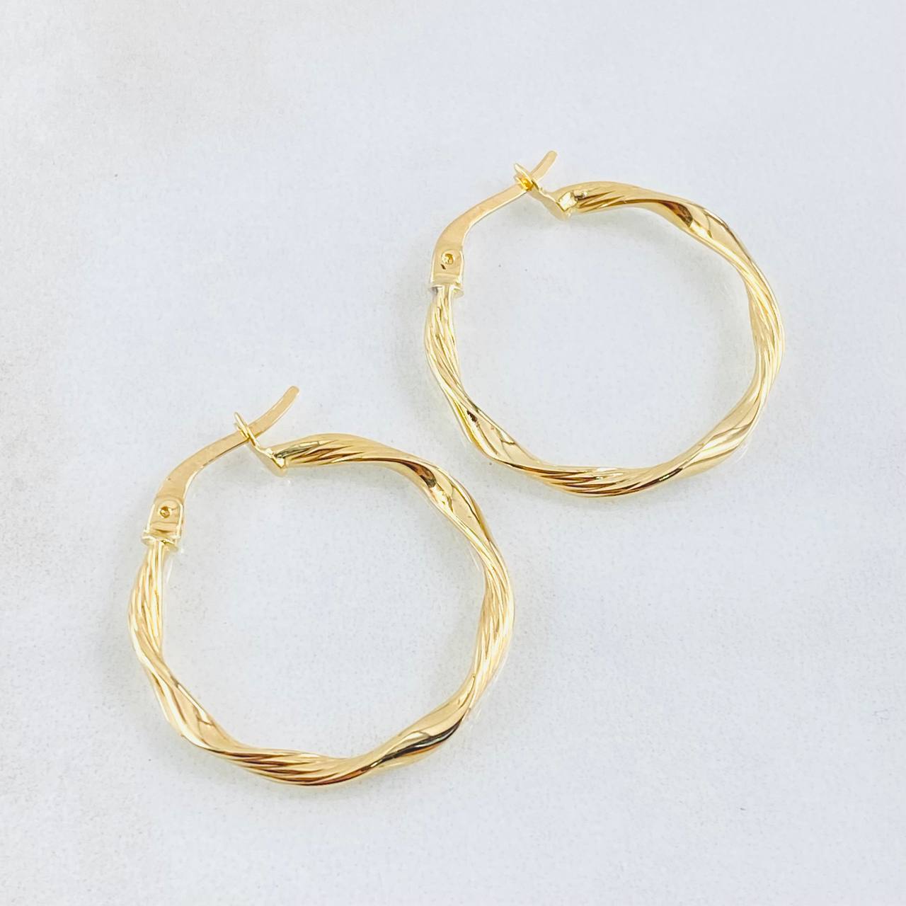 Hoop Earrings Mai 1.55gr / 1in / 18K Gold +0$