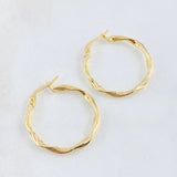 Hoop Earrings Mai 1.55gr / 1in / 18K Gold +0$