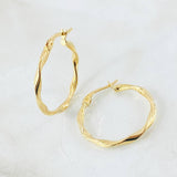 Hoop Earrings Mai 1.55gr / 1in / 18K Gold +0$