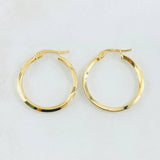 Andy Hoop Earrings 1.75gr / 1in / 18K Gold