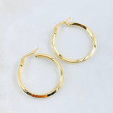 Andy Hoop Earrings 1.75gr / 1in / 18K Gold