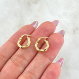 Hoop Earrings Mai 1.1gr / 1/2 in / 18K Gold