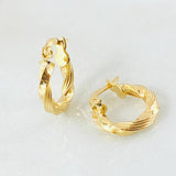 Hoop Earrings Mai 1.1gr / 1/2 in / 18K Gold