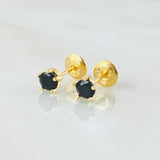 Stud Earrings Bezel Five Claws 0.85gr / 18K Gold