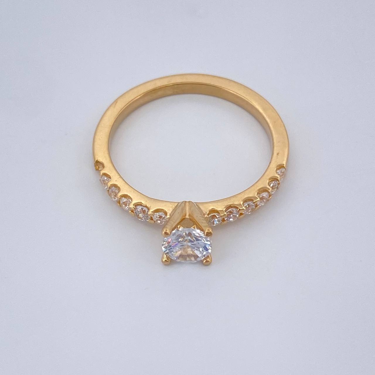 Anillo Solitario Churumbela 2.35gr / T5 / Oro Amarillo 18K %
