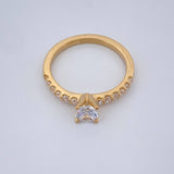 Anillo Solitario Churumbela 2.35gr / T5 / Oro Amarillo 18K %