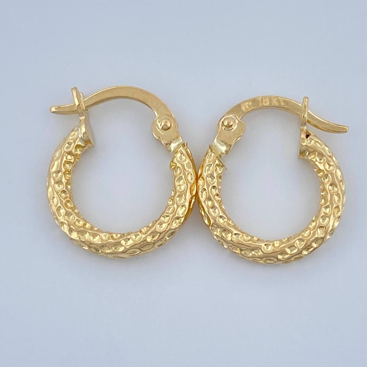 Candongas Carly 0.95gr / 1/2 in / Oro Amarillo 18K %