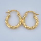 Candongas Carly 0.9gr / 1/2 in / Oro Amarillo 18K %