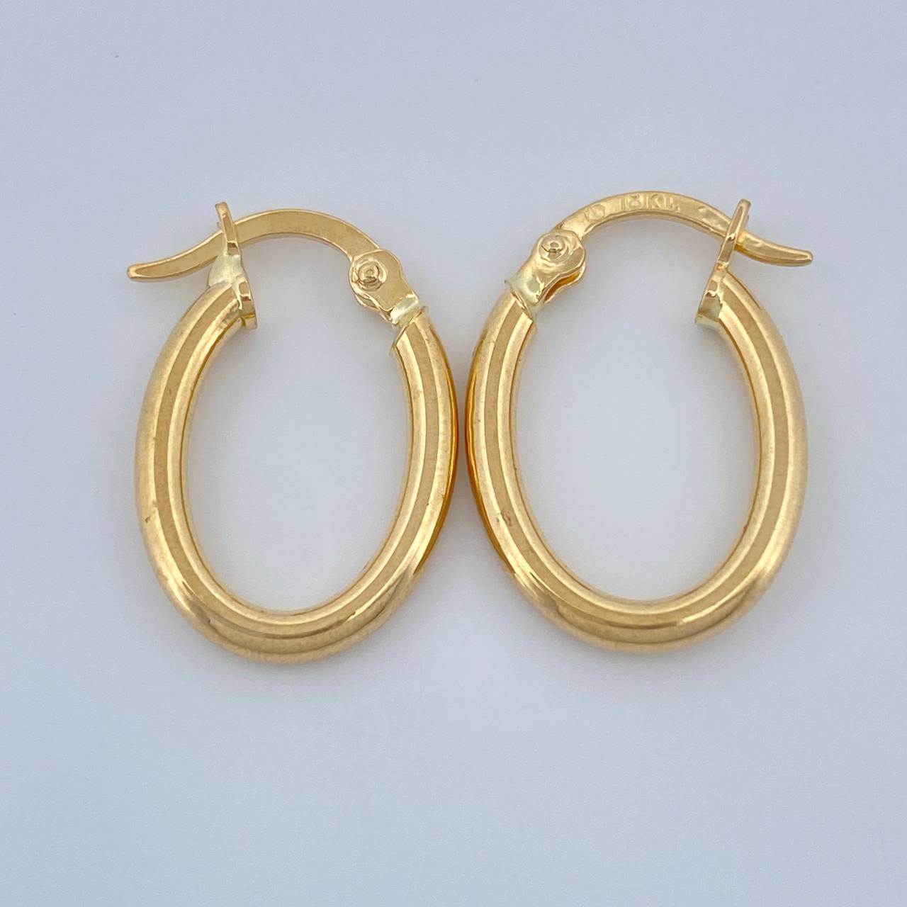 Hoop Earrings Jass 1.15gr / 3/4 in / Yellow Gold 18K %