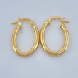 Hoop Earrings Jass 1.15gr / 3/4 in / Yellow Gold 18K %
