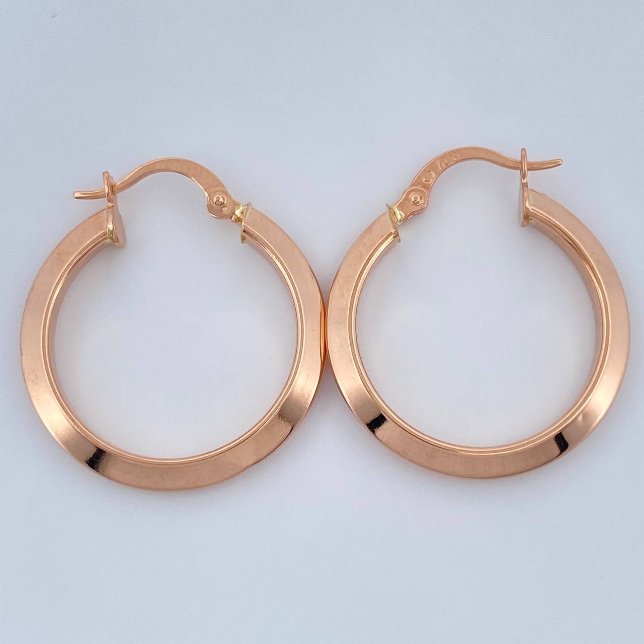 Candongas Clau 2.05gr / 1 in / Oro Rosa 18K %
