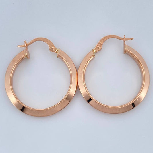 Candongas Clau 2.05gr / 1 in / Oro Rosa 18K %