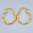 Hoop Earrings Eve 1.1gr / 3/4 in / Yellow Gold 18K %