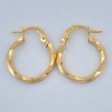 Hoop Earrings Eve 1.1gr / 3/4 in / Yellow Gold 18K %