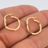 Hoop Earrings Eve 1.1gr / 3/4 in / Yellow Gold 18K %