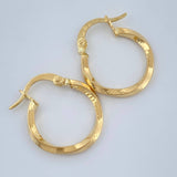 Hoop Earrings Eve 1.1gr / 3/4 in / Yellow Gold 18K %