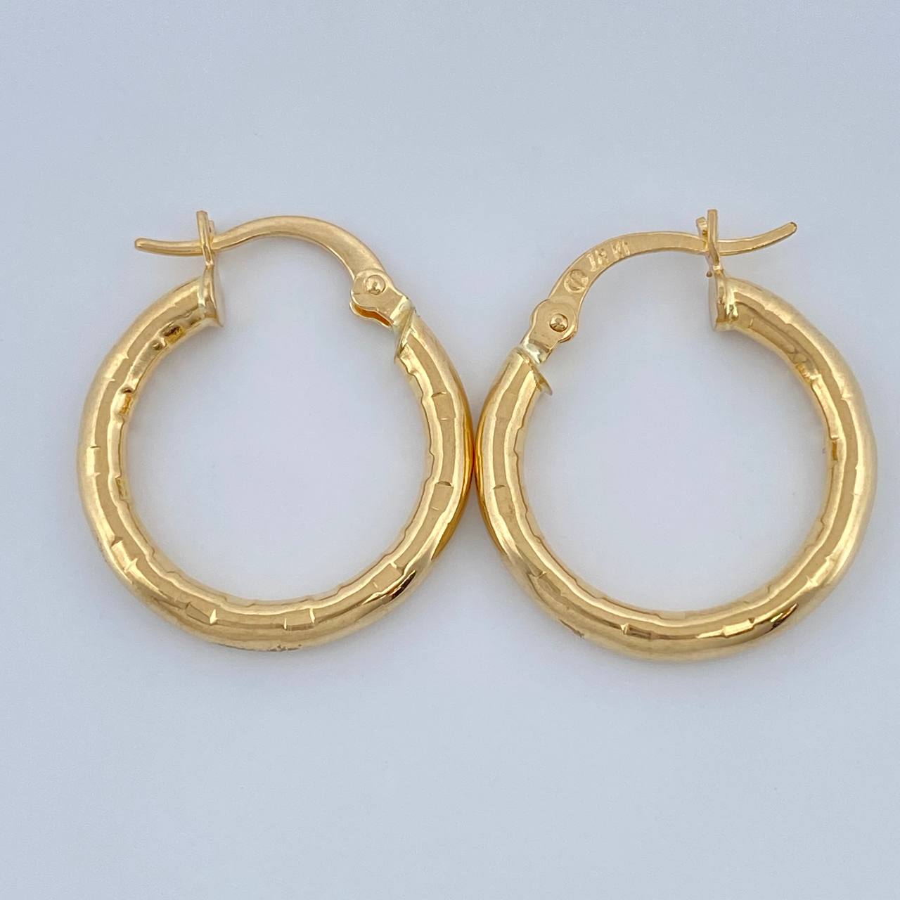 Hoop Earrings Lucero 1.6gr / 3/4 in / Yellow Gold 18K %