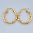 Hoop Earrings Lucero 1.6gr / 3/4 in / Yellow Gold 18K %