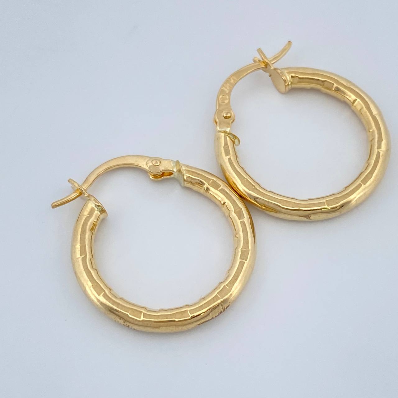 Hoop Earrings Lucero 1.6gr / 3/4 in / Yellow Gold 18K %