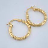 Hoop Earrings Lucero 1.6gr / 3/4 in / Yellow Gold 18K %