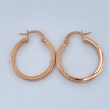 Candongas Ruka 1.55gr / 1 in / Oro Rosa 18K %