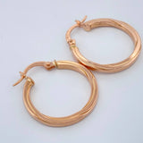 Candongas Ruka 1.55gr / 1 in / Oro Rosa 18K %