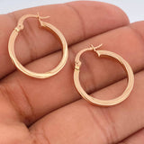 Candongas Ruka 1.55gr / 1 in / Oro Rosa 18K %