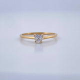 Anillo Corazon 1.35gr / T6 1/2 / Oro Amarillo 18K %
