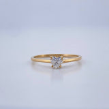Anillo Corazon 1.3gr / T5 1/2 / Oro Amarillo 18K %