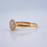 Anillo Halo Circulo 1.65gr / T6 / Oro Amarillo 18K %