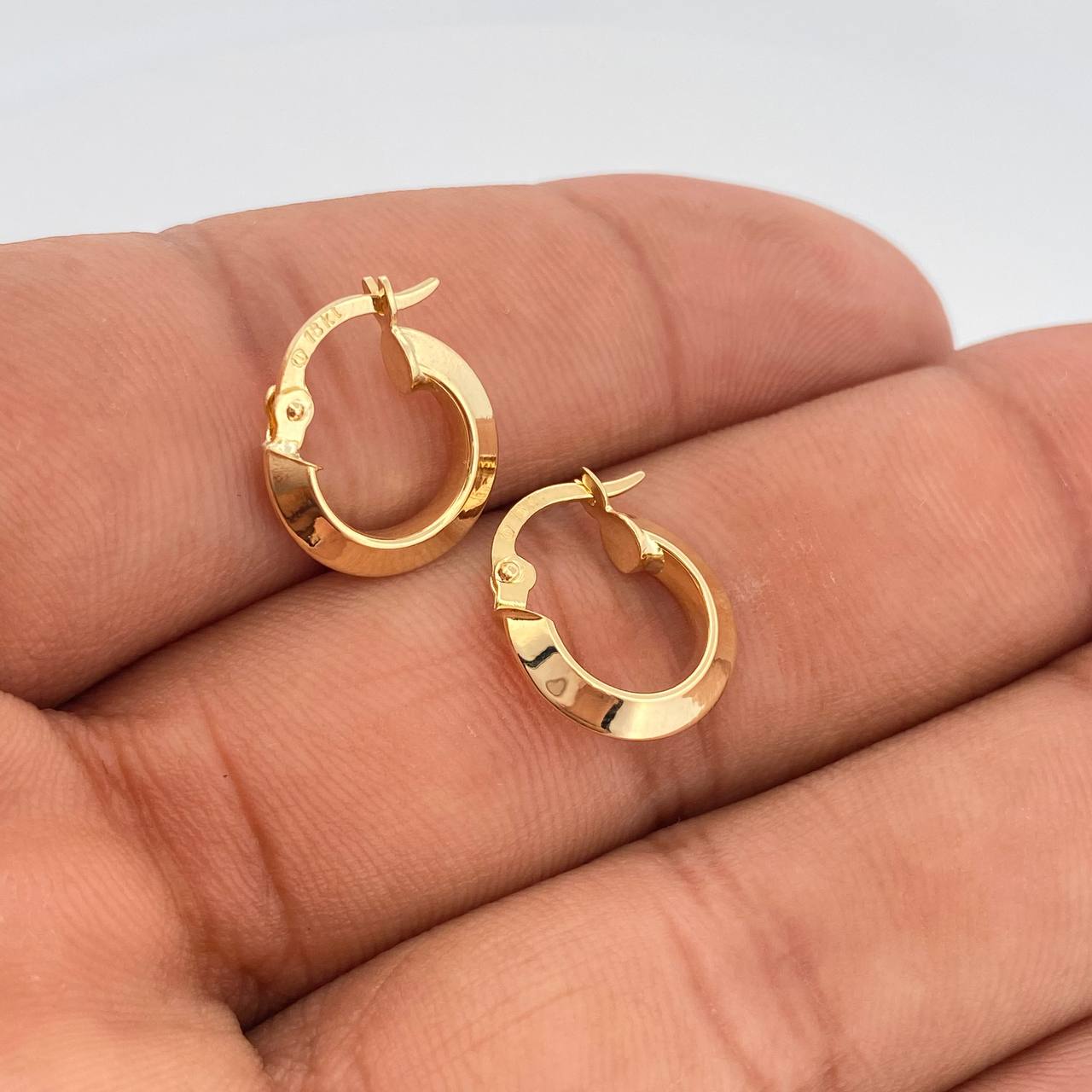 Candongas Clau 1.15gr / 1/2 in / Oro Amarillo 18K %